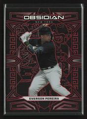 Everson Pereira [Red] #20 Baseball Cards 2023 Panini Chronicles Obsidian Prices