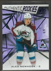 Alex Newhook [Purple Fragment] #135 Hockey Cards 2021 SP Game Used Prices