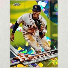 Carlos Correa [Gold] #75 Baseball Cards 2017 Topps Chrome Sapphire Prices