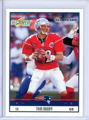 Tom Brady [Scorecard] #314 Football Cards 2005 Panini Score Prices