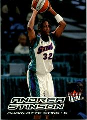 Andrea Stinson #66 Basketball Cards 2000 Ultra WNBA Prices