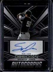 Spencer Jones #OA-SJ Baseball Cards 2023 Panini Chronicles Obsidian Autographs Prices