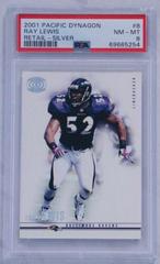 Ray Lewis [Retail Silver] #8 Football Cards 2001 Pacific Dynagon Prices