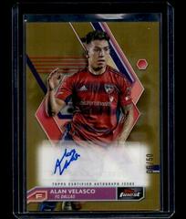 Alan Velasco [Gold Refractor] Soccer Cards 2023 Finest MLS Autograph Prices