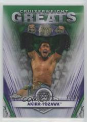 Akira Tozawa [Green Refractor] Wrestling Cards 2021 Topps Chrome WWE Cruiserweight Greats Prices