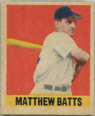 Matthew Batts Baseball Cards 1948 Leaf Prices