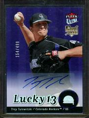Troy Tulowitzki [Autograph] #242 Baseball Cards 2007 Ultra Prices