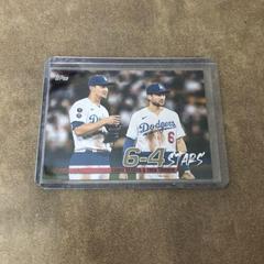 Trea Turner, Corey Seager [Gold] Baseball Cards 2022 Topps Turnin' Two 6-4 Stars Prices