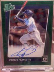 Wander Franco [Green] #RPS-WF Baseball Cards 2021 Panini Donruss Optic Rated Prospect Signatures Prices