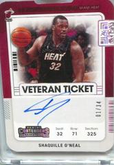 Shaquille O'Neal [Stub] Basketball Cards 2021 Panini Contenders Veteran Ticket Autograph Prices