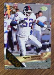 Pepper Johnson [1000 Stripe] #113 Football Cards 1993 Wild Card Prices