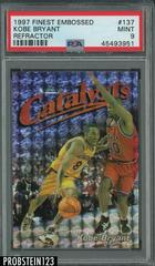 Kobe Bryant [Refractor] #137 Basketball Cards 1997 Finest Embossed Prices