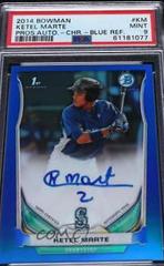 Ketel Marte [Chrome Blue Refractor] #KM Baseball Cards 2014 Bowman Prospect Autograph Prices