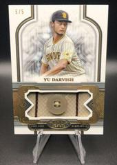 Yu Darvish #T1UB-YD Baseball Cards 2023 Topps Tier One Uniform Button Relics Prices