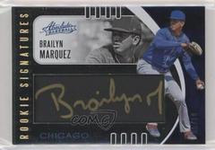 Brailyn Marquez [Black Leather Signature] Baseball Cards 2021 Panini Absolute Prices