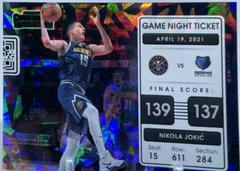 Nikola Jokic [Cracked Ice] Basketball Cards 2021 Panini Contenders Game Night Ticket Prices