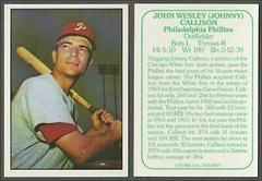 Johnny Callison Baseball Cards 1978 TCMA the 1960's Prices