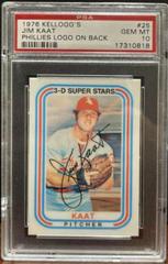 Jim Kaat [Phillies Logo on Back] Baseball Cards 1976 Kellogg's Prices