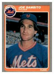 Joe Sambito #U-96 Baseball Cards 1985 Fleer Update Prices