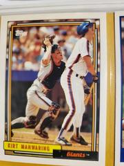 Kirt Manwaring #726 Baseball Cards 1992 Topps Prices