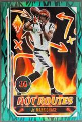 Ja'Marr Chase [Teal] #HR-11 Football Cards 2022 Panini Phoenix Hot Routes Prices