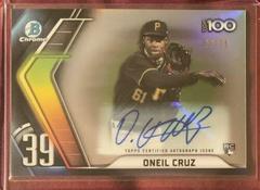 Oneil Cruz [Autograph] #BTP-39 Baseball Cards 2022 Bowman Scouts' Top 100 Prices