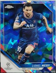 Lionel Messi #100 Soccer Cards 2021 Topps Chrome Sapphire UEFA Champions League Prices