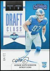 Aidan Hutchinson Football Cards 2022 Panini Contenders Draft Class Autographs RPS Prices