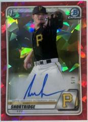 Aaron Shortridge [Red Shimmer] #CPA-ASH Baseball Cards 2020 Bowman Chrome Prospect Autographs Prices