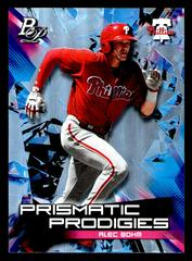 Alec Bohm #13 Baseball Cards 2019 Bowman Platinum Prismatic Prodigies Prices