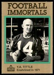 Y.A. Tittle #115 Football Cards 1985 Football Immortals Prices