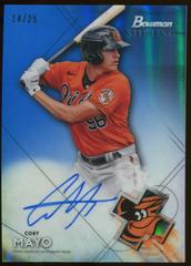Coby Mayo [Blue Refractor] #BSPA-CMA Baseball Cards 2021 Bowman Sterling Prospect Autographs Prices