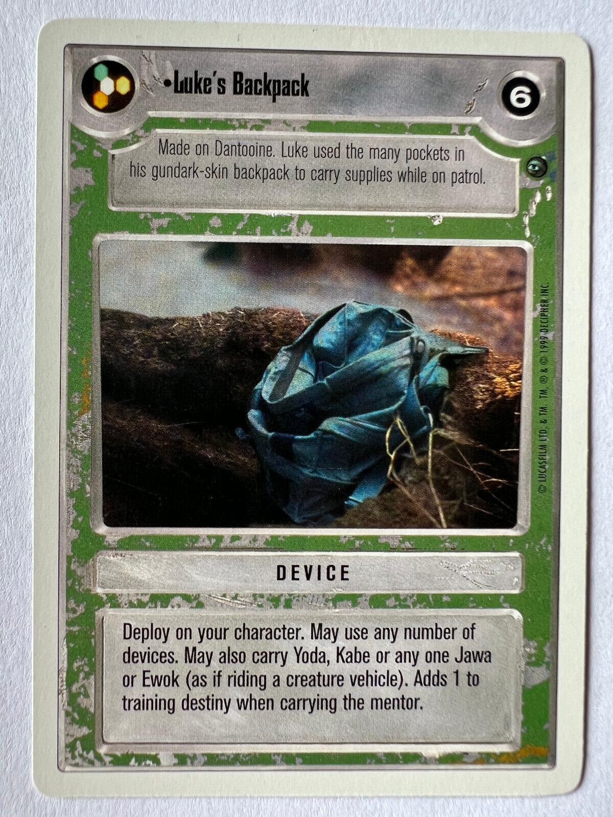 Luke's Backpack [Revised] Star Wars CCG Dagobah