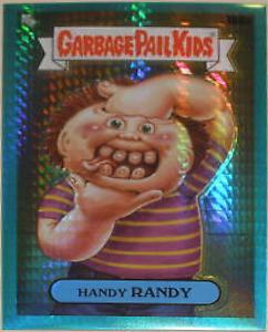 Handy RANDY [Aqua Prism Refractor] #168a 2022 Garbage Pail Kids Chrome