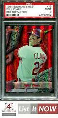 Will Clark [Red Refractor] #79 Baseball Cards 1994 Bowman's Best Prices