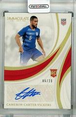 Cameron Carter Vickers [Gold] Soccer Cards 2018 Panini Immaculate Rookie Autographs Prices