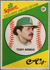 Tony Armas #24 Baseball Cards 1981 Squirt Prices