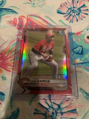Jose Garcia [Red Refractor] #14 Baseball Cards 2021 Bowman Chrome Prices
