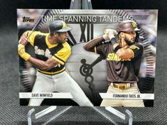 Dave Winfield, Fernando Tatis Jr. [Black] #TS-13 Baseball Cards 2023 Topps Update Time Spanning Tandems Prices