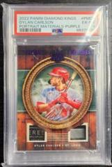 Dylan Carlson [Red] #PM-DC Baseball Cards 2022 Panini Diamond Kings Portrait Materials Prices