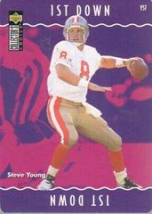 Steve Young #Y57 Football Cards 1996 Collector's Choice Update You Make the Play Prices