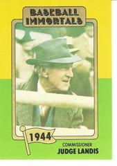 Judge Landis #28 Baseball Cards 1980 Baseball Immortals Prices