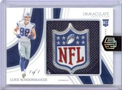 Luke Schoonmaker #24 Football Cards 2023 Panini Immaculate Rookie Shield Prices