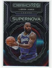 LeBron James [Purple] Basketball Cards 2021 Panini Obsidian Supernova Prices