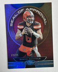 Baker Mayfield #SA-BM Football Cards 2019 Panini Certified Seal of Approval Prices