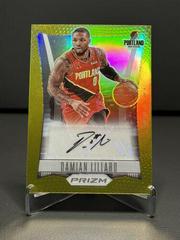 Damian Lillard [Gold Prizm] Basketball Cards 2021 Panini Prizm Flashback Signatures Prices