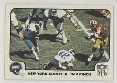 New York Giants [In A Pinch] Football Cards 1977 Fleer Team Action Prices
