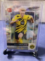 Erling Haaland [Pink Wave Refractor] Soccer Cards 2021 Topps Chrome Bundesliga Prices