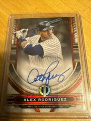 Alex Rodriguez [Red] #TA-AR Baseball Cards 2023 Topps Tribute Autographs Prices