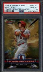 Mike Trout [Gold] Baseball Cards 2018 Bowman's Best Power Producers Prices